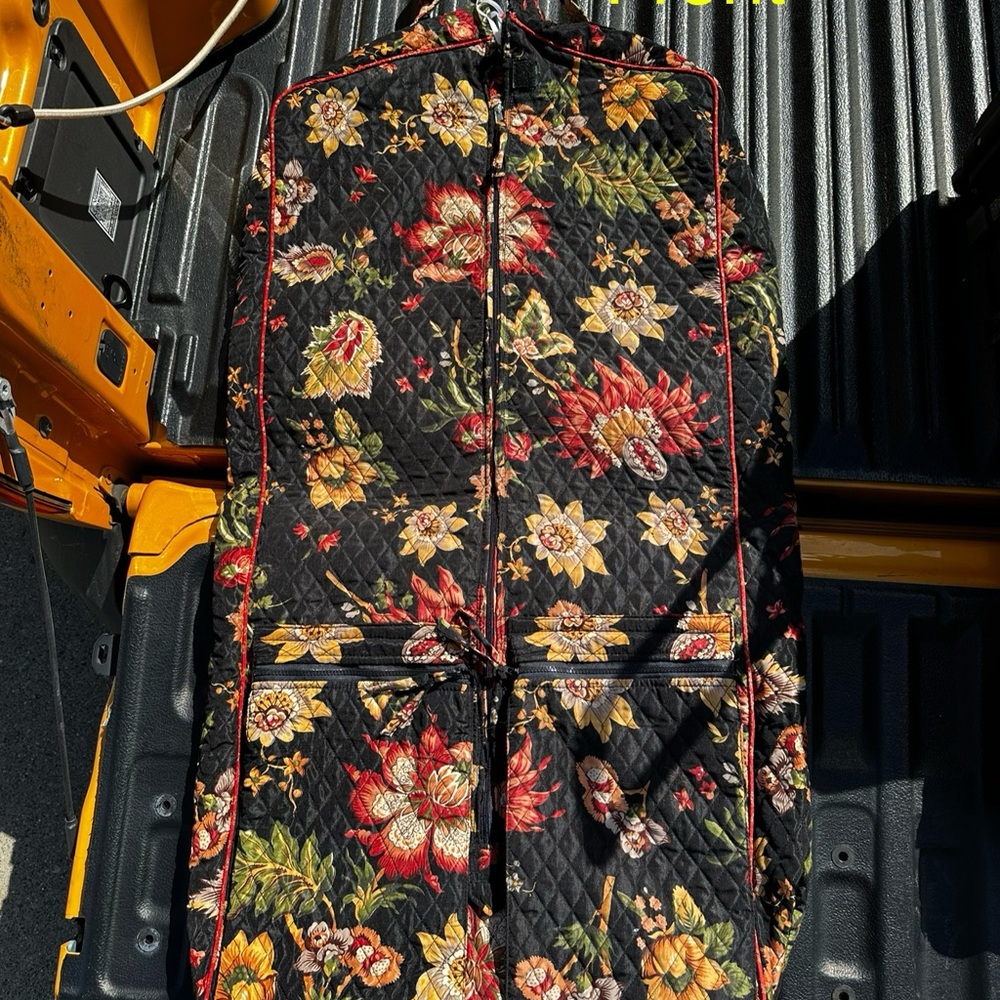 Floral Quilted Garment Bag